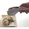 Noji LTG-S06SA Satin Relish Tongs, Double Prong Type, Small