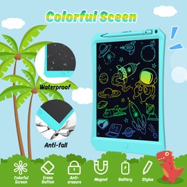 LCD Writing Tablet, 11 inch Colorful Doodle Board, Magic Kids Drawing Tablet, Erasable Reusable Electronic Drawing Pad, Educational Toys Gifts for 3 4 5 6 7 8 Year Old Girls Boys