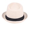 Unisex Fedora Hat Trilby Cuban Sun Protection Short Brim (US,