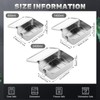 Umigy 3 Pcs Stainless Steel Food Containers 850/1400/2400 ml Metal