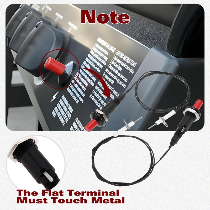 2Pack Propane Push Button Piezo Igniter Kit, Piezo Spark Ignition