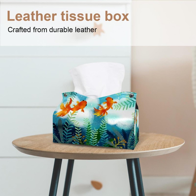 2 Pack Tissue Box Cover Holder, Dinosaurs in Forest Rectangle