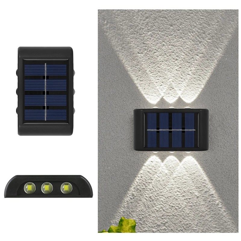 Solar Up and Down Outdoor Wall Lights for Garden Decoration