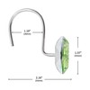 MitoVilla Sage Green Shower Curtain Hooks, Shower Hooks for Light