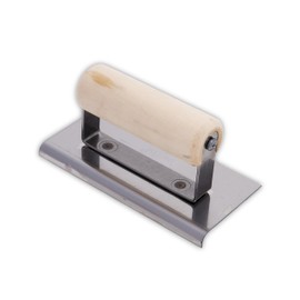 MARSHALLTOWN QLT Curved End Hand Edgers, Wood Handle Material, 152mm Length, Stainless Steel Blade Material, 76mm Width, 6mm Radius, 10mm Lip, Made In The USA, CE535S