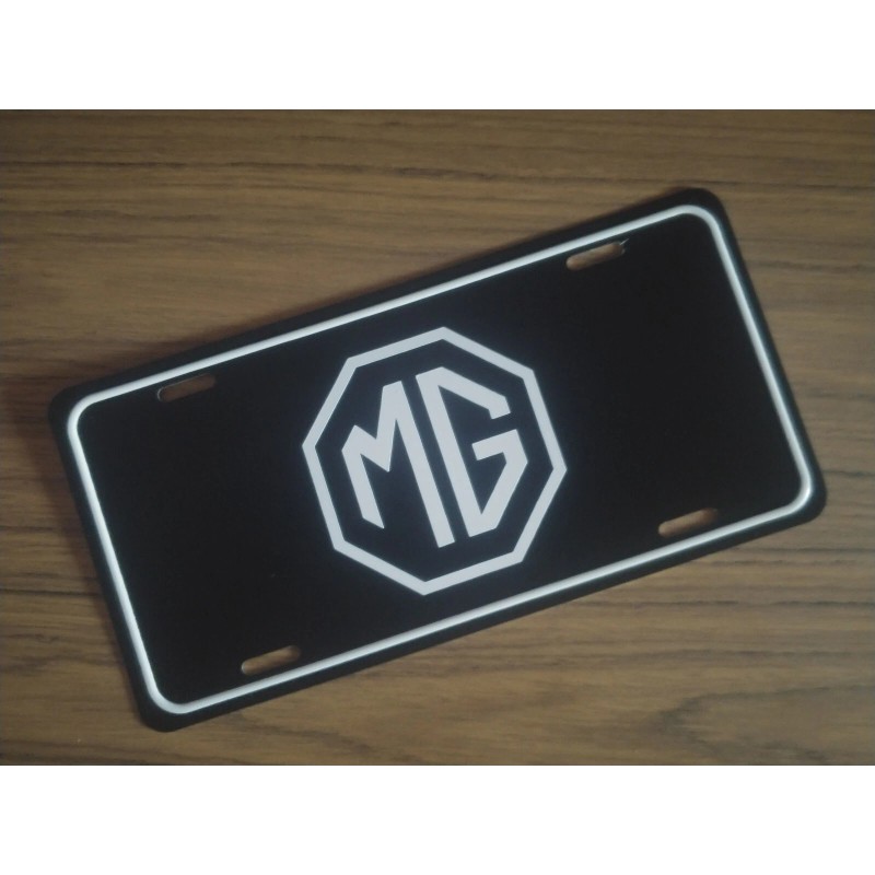 MG Car Auto license plate vanity plate metal wall sign