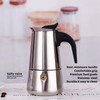 DeeKleen Stainless Steel Moka Pot, Gas/Electric Stovetop Espresso Maker, Percolator