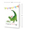 Spercy Funny Dinosaur Easter Card, Adorable T Rex Easter Card,