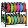 MAYJOY Desktop 3D Printer Filament Storage Rack, 2-Tier Metal