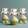 Gostman 8PCS Golf Cart Cupcake Toppers