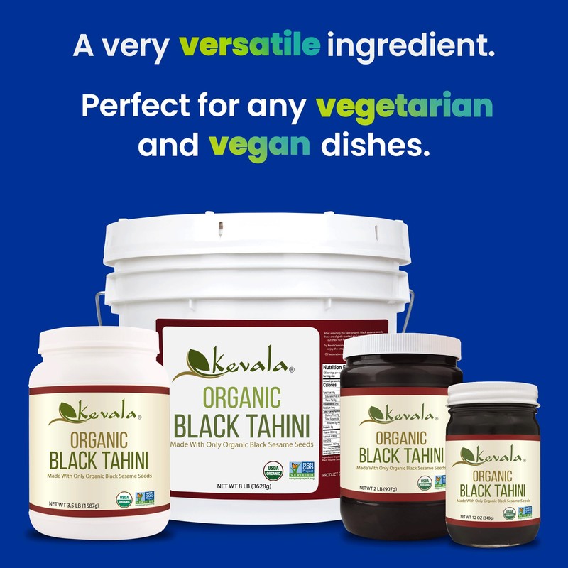 Kevala Organic Black Sesame Tahini - 8 lb – 3627