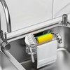 Cisily Kitchen Sink Caddy Sponge Holder in The Sink, Stainless