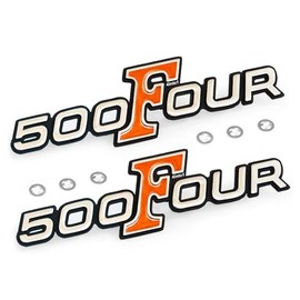 Set of 2 Side Cover Emblems with Clips - Fits Honda CB500K - 1971-1973