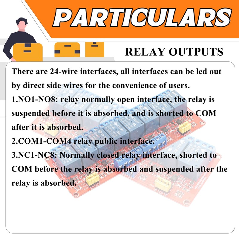 DIGISHUO 12V 8 Channel Relay module with light coupling isolation