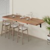IAE Floating Wall Mounted Folding Table Desk with Pine Wood,55"