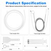 Refrigerator Drain Cleaning Tool, 8 PCS Reusable Waterline Buddy For