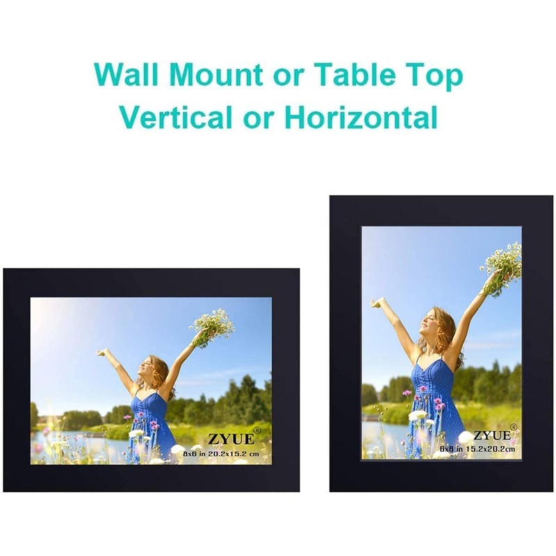 ZYUE 6x8 inch Picture Frame Made of 100% Solid Wood