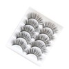 5 Pairs False Eyelashes Natural Fake Eyelashes Fluffy Hand-made Eyelashes