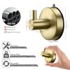 DGYB Suction Cup Hooks for Shower Set of 4 Gold