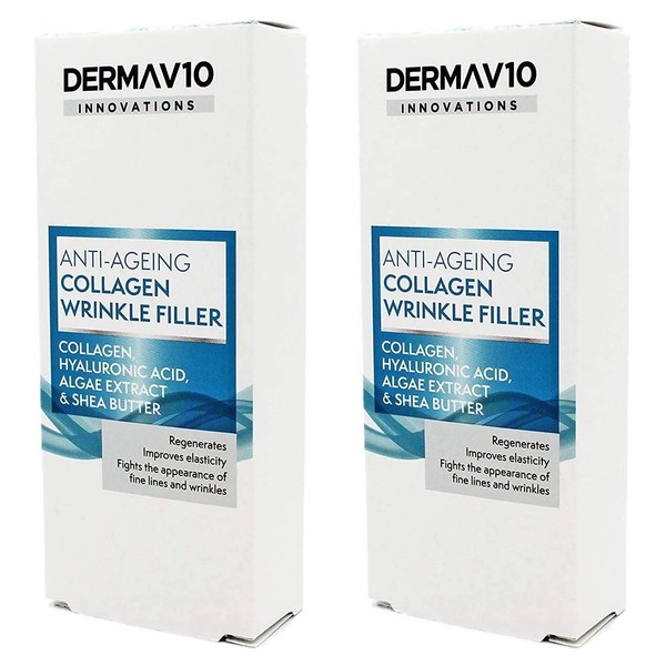 Derma V10 Anti-Ageing Collagen Wrinkle Filler With Hyalauronic Acid, Algae