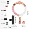 Lostars Silicone Beaded Phone Wrist Strap,Phone Bracelet Strap with Tether