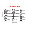Upgraded Size Baby Diaper Cart Classification Stickers