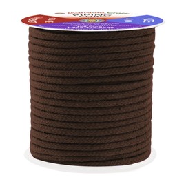 Mandala Crafts Chocolate Brown Soft Replacement Drawstring Cords for Sweatpants Bags - Piping Cord for Sewing Upholstery - 30 Yds 4mm Cotton Cording Macrame Rope Corset Strings