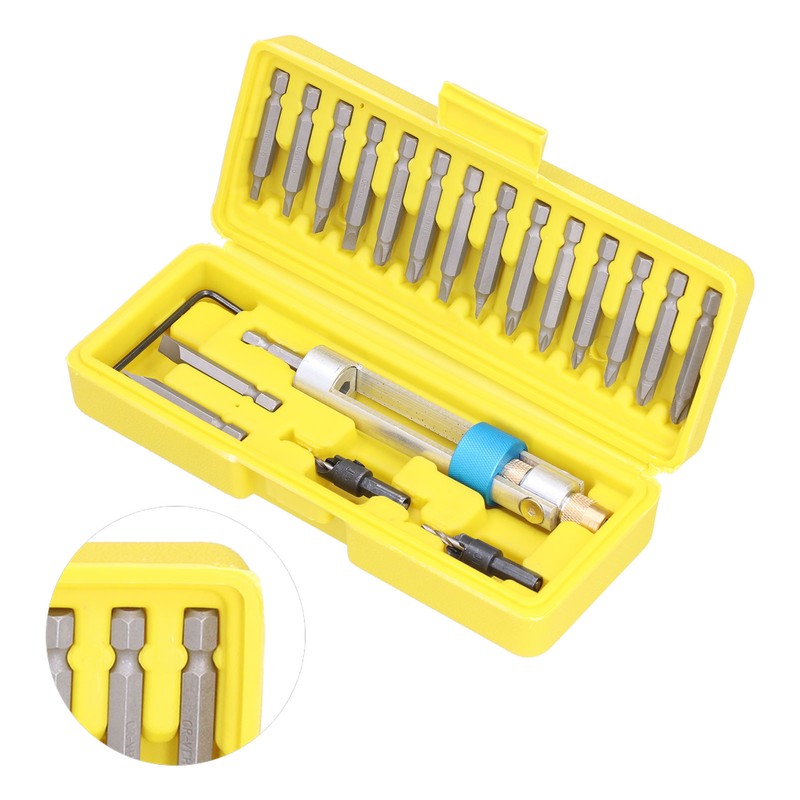 20Pcs Screwdriver Converter 180° Rotation Various Specifications Multifunctional Drill Driver