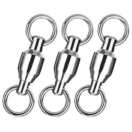 Atibin Jigging, Stainless Steel Swivel, Sarkan, Fishing, High Strength, Bearing Swivel, Snap Lure, Greens, Steams, 110.2 lbs (50 kg), 25 Pieces
