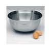 Brabantia 363863 Rührschüssel, Edelstahl mit hitzebeständigem Silikonboden 3.0 Liter