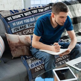 Son in Law Gifts, Gifts for Son in Law, Birthday Gifts from Mother Father in Law, Son in Law Blanket Gifts for Father's Day Wedding Christmas Thanksgiving Throw Blanket 50"x 60"