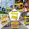 HPDMC 30in Large Steel Service Cart - Yellow - Utility