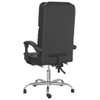 SKM Massage Reclining Office Chair Black Faux Leather (15.35 KG/33.77