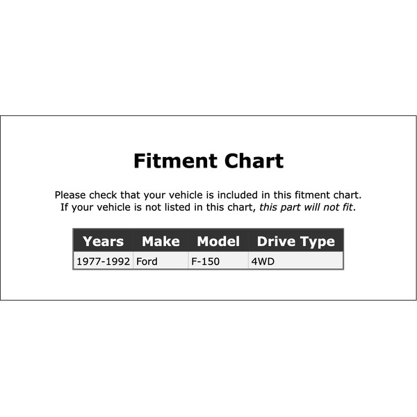 Front Outer Axle Spindle Seal Compatible With Ford F-150 4WD