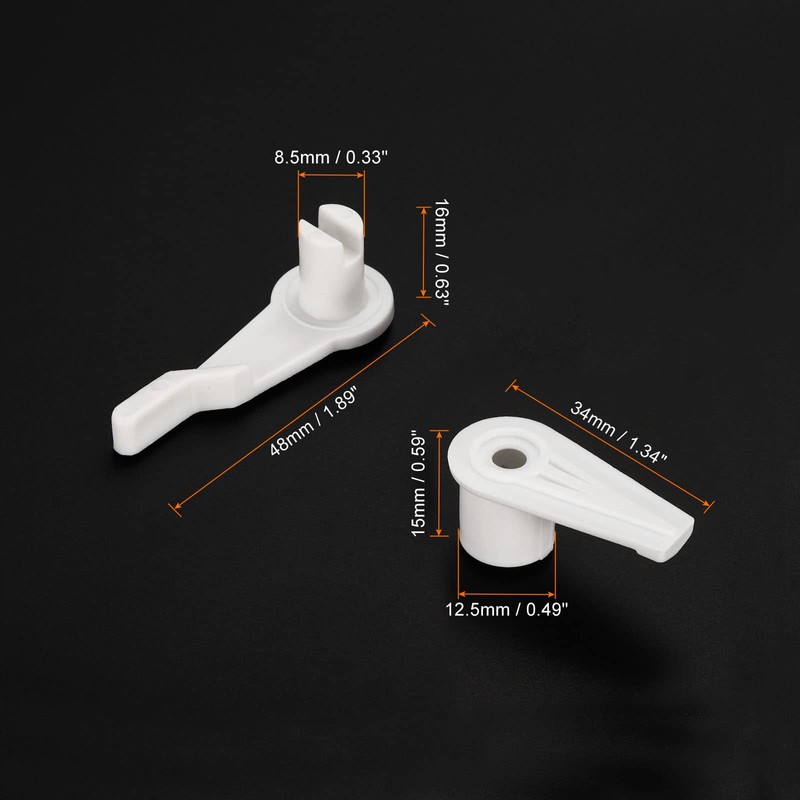 PATIKIL 4.5mm Lamp Shade Clips for Ceiling Flush Mount, 15