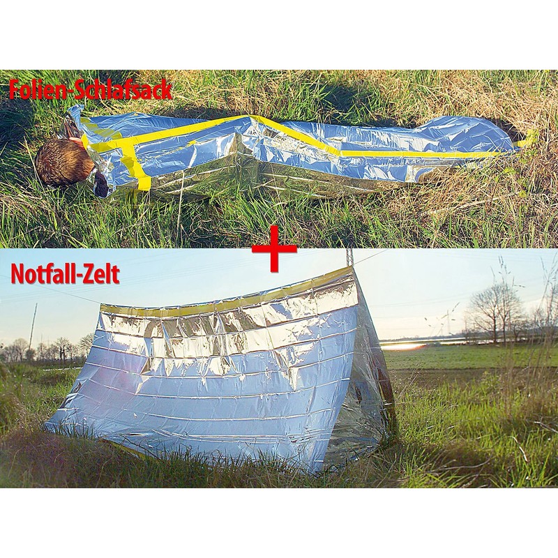 Semptec Urban Survival Technology Emergency Tent: Survival Kit with Emergency