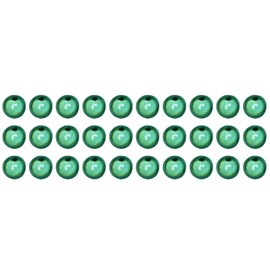 30pcs Laser Beads 8MM,Resin Loose Beads,Green Iridescent Beads for Crafting