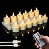 Sanmli 12pcs Rechargeable LED Tea Lights with Charging Base and