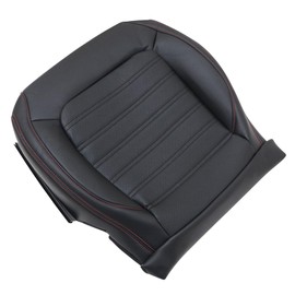 NLQR Front Diver Side Bottom Replacement Seat Cover Titan Black Microfiber Leather Compatible with Volkswagen Jetta GLI Autobahn 2011 2012 2013 2014 2015 2016 2017 2018