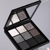 Goth Eyeshadow Palette - High-End Black, White, Gray, Silver Smokey