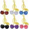 Gorgeous Cherry Bag Charm Set - Gold & Silver Keychain