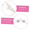 FOMIYES 2sets Glow in The Dark Face Gems Face Decals