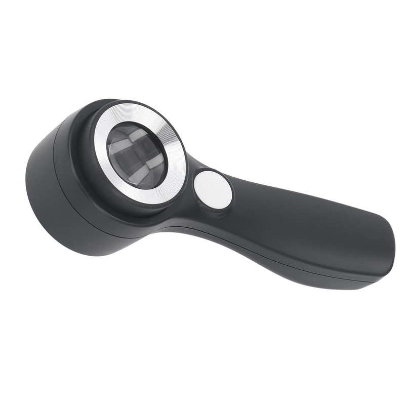 Magnifying Glass Handheld 60X Illuminated Magnifier USB Rechargeable LED Magnifying