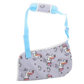 COLLBATH Children's Arm Sling Support Waist Strap Soft Cotton Elbow Immobilizer for Boys and Girls Adjustable Shoulder Brace for Arm Injury Recovery Size M