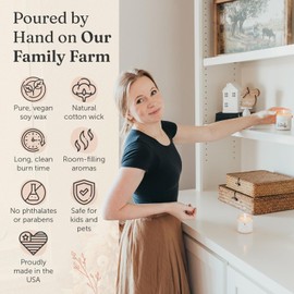 The Dancing Wick Candle Co. Crème Brulee Soy Candle – Creamy Dessert with Caramelized Sugar, Egg Yolk, & Vanilla - 8 oz, Hand-Poured for Cozy Home, Non-Toxic - Made in the USA (Crème Brulee)