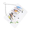 Birds On A Wire Ornament Glass Window Panel Suncatcher Hangings