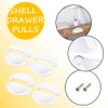 CEEYSEE 12Pcs Cup Handles for Drawers 81 X 35mm Shell