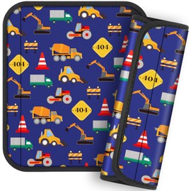 Akkya 2 Pack Seat Belt Cover Pad, Seatbelt Cushion Car Seat Strap Pads for Kids Cute Funny Carseat Stroller Shoulder Strap Protector Accessories(Pattern)