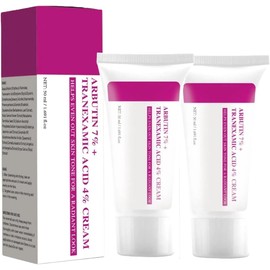 Crema Facial con 7% Arbutina + 4% Ácido Tranexámico – Hidratante Ligera para Manchas, Pecas, Imperfecciones y Tono de Piel Desigual – Ayuda a Mejorar la Luminosidad