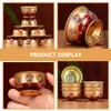 Ciieeo 7pcs Feng Shui Alloy Offering Bowl - Worship Cup,